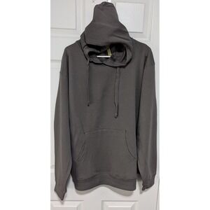 NWOT ECONSCIOUS Organic Cotton Pullover Hoodie Charcoal Mens Large 5500